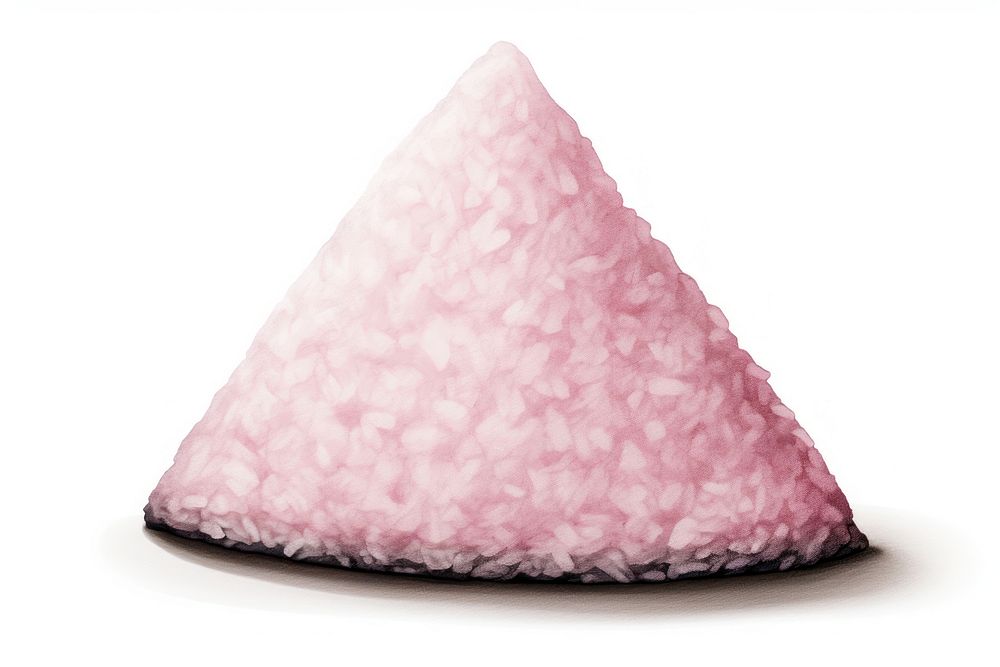 Onigiri japanese food triangle mineral.