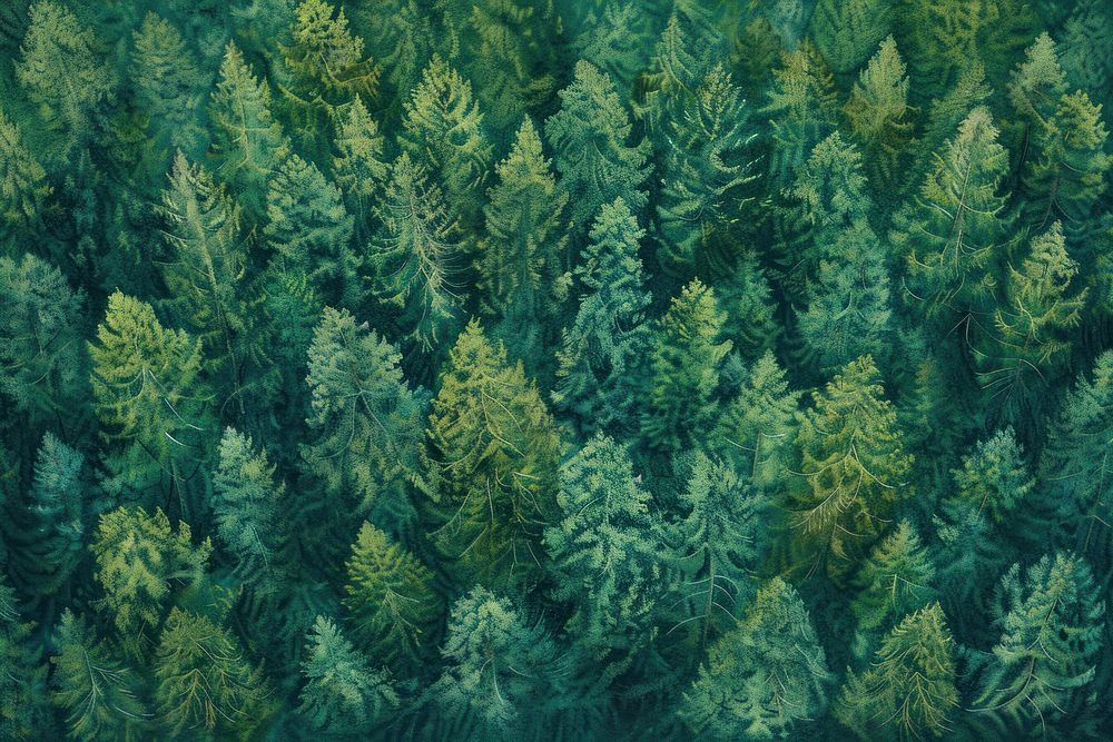 Texture pine forest vegetation rainforest.
