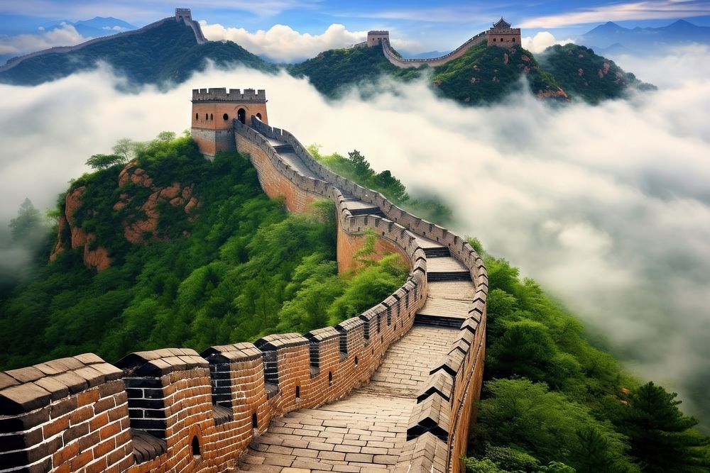 China famous landmark great wall bridge.