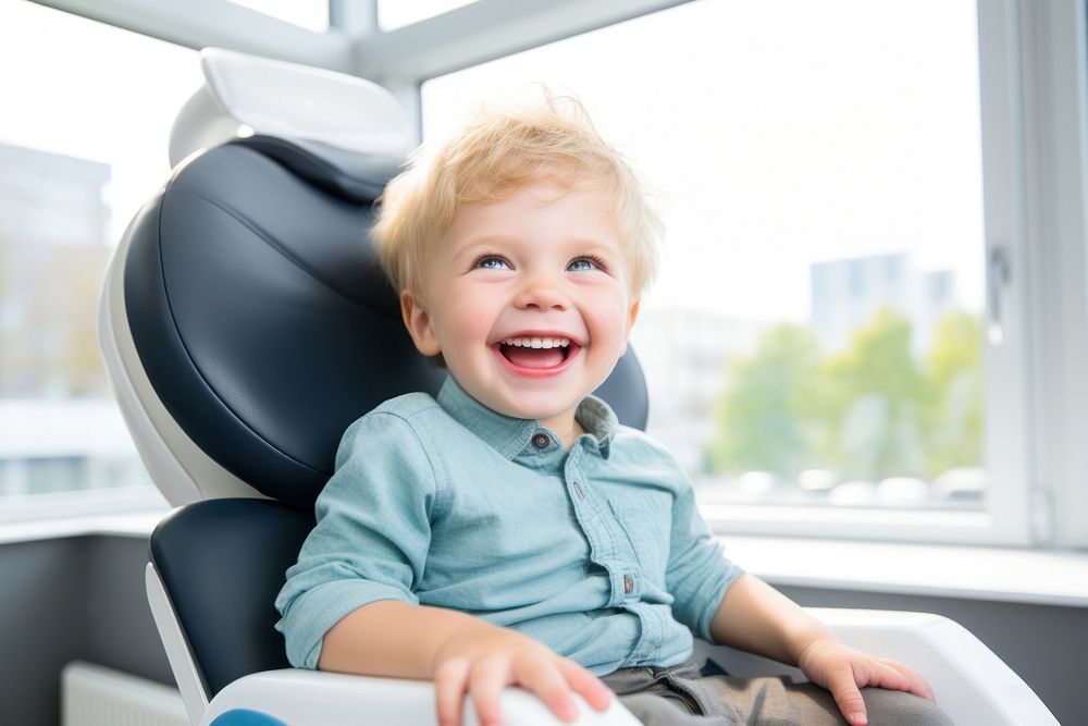 Children happily goes to the dentist person human happy.