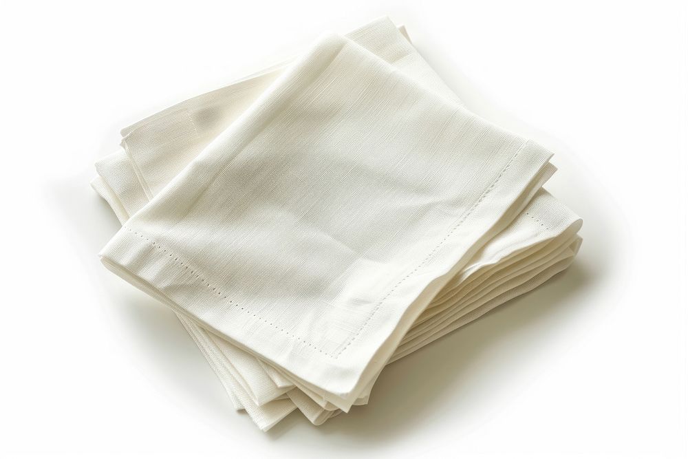 Folded napkins diaper linen home decor.