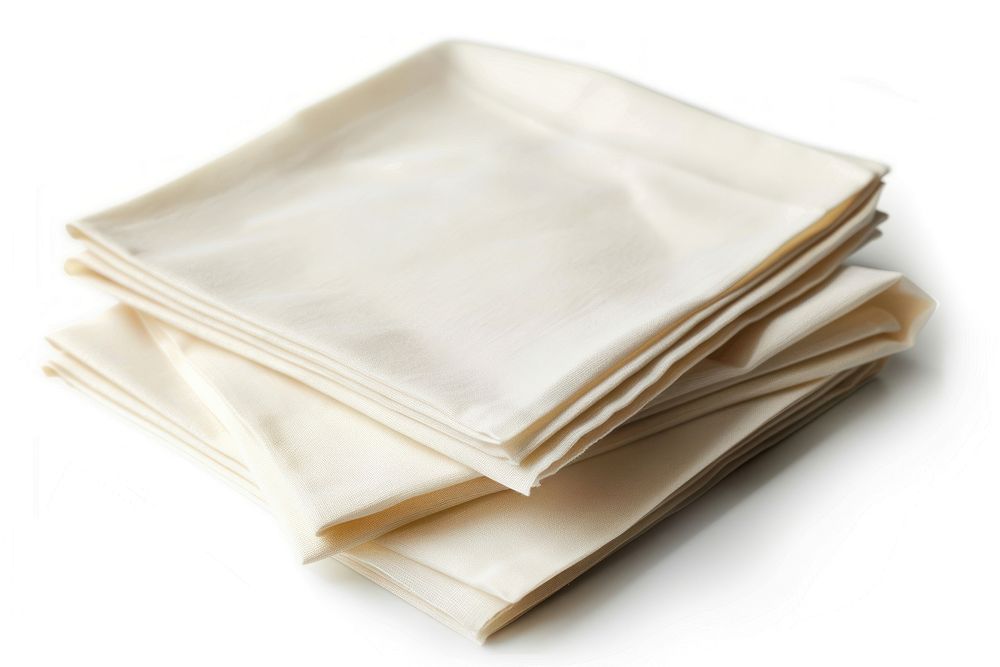 Folded napkins publication blanket book.