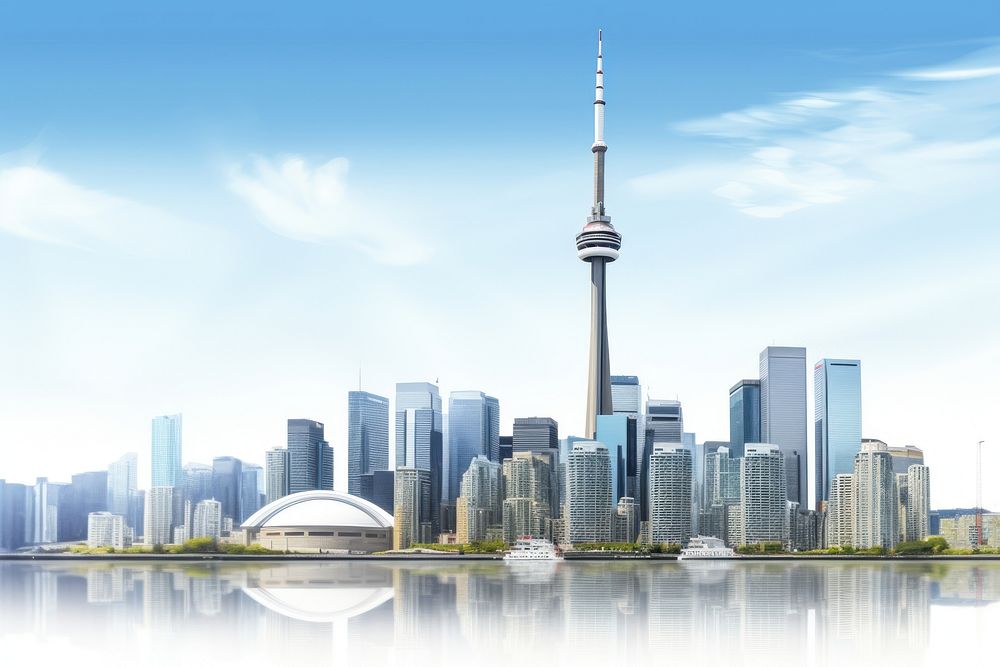 Toronto Skyline tower transportation architecture.