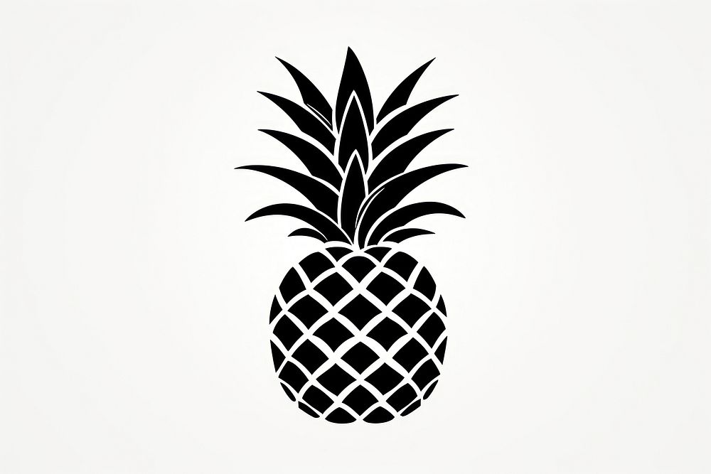 Pineapple pineapple produce stencil.