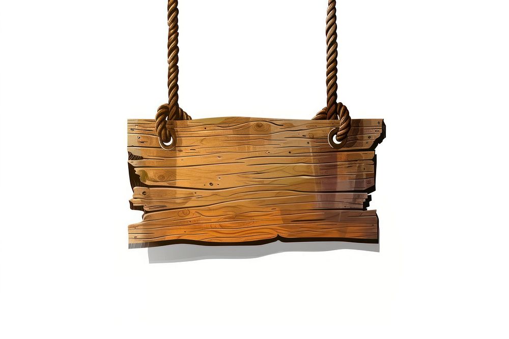 Wooden sign with rope hanging on a nail wood accessories accessory.