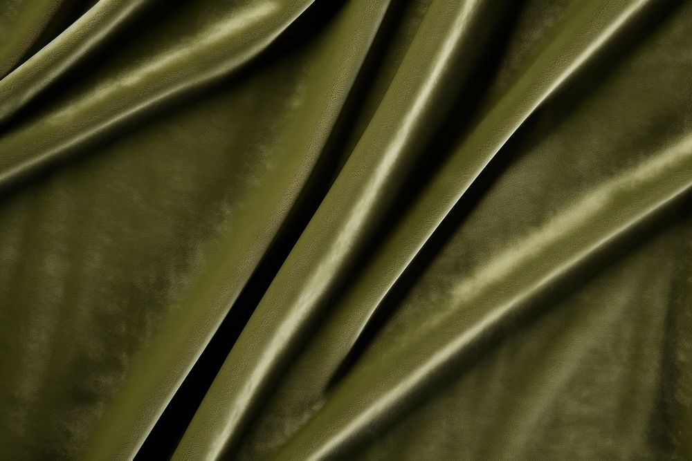 Velvet olive silk.