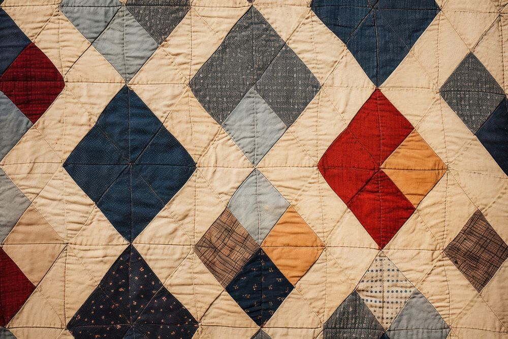 Vintage quilt pattern patchwork person human.