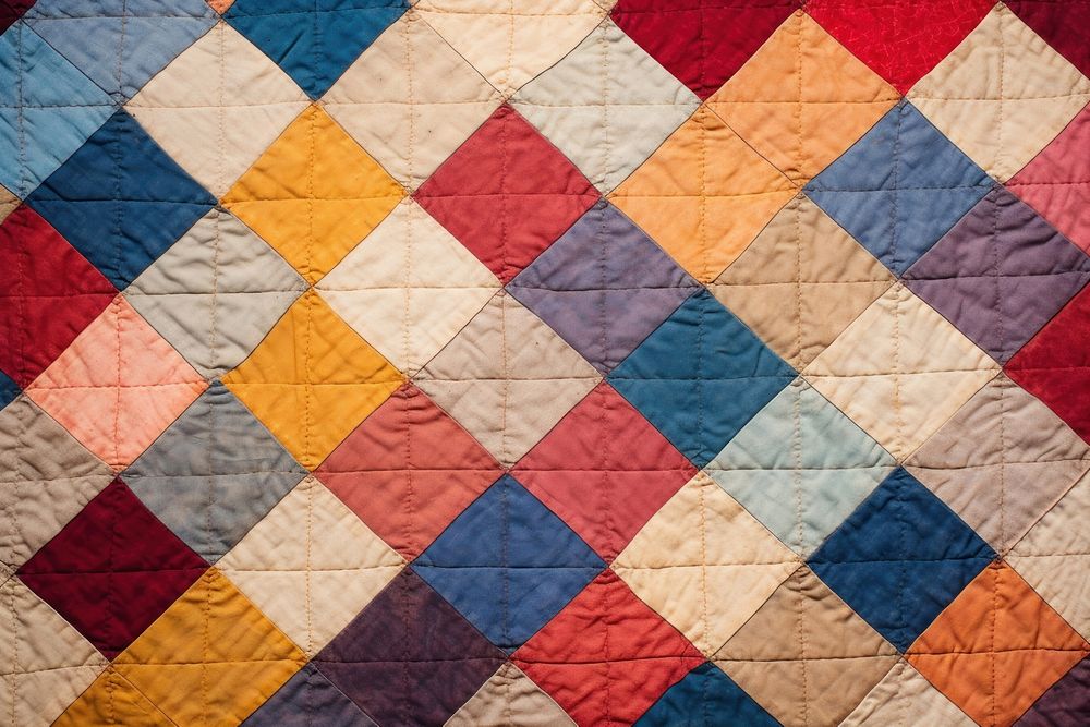 Vintage quilt pattern patchwork.