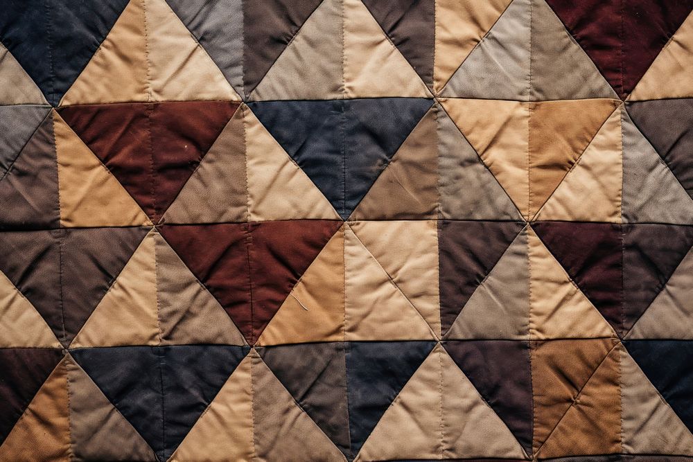 Vintage quilt pattern patchwork clothing apparel.