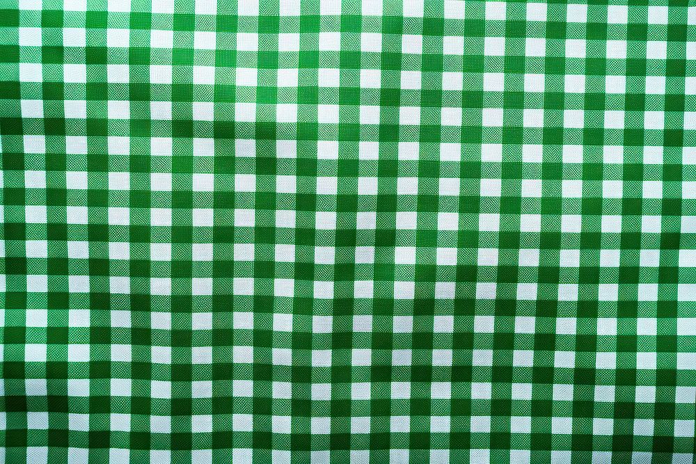 Green gingham pattern tablecloth linen home decor.