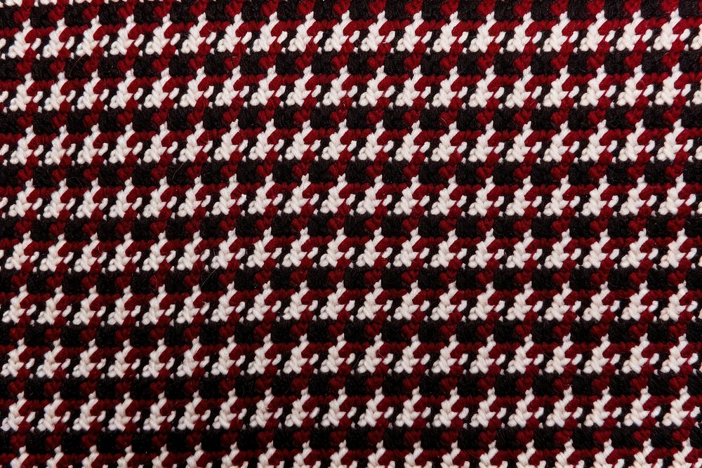 Houndstooth pattern clothing knitwear apparel.