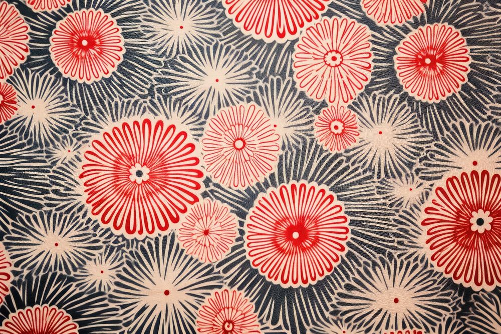 Japanese block print pattern rug formal wear home decor.