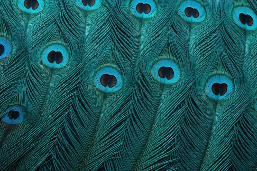 Knit blue peacock color animal bird beak.