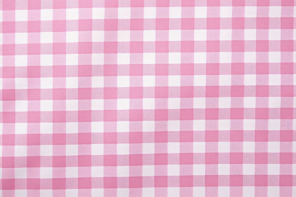 Pink gingham pattern tablecloth linen home decor.