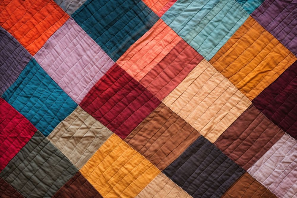 Punch lines quilt pattern patchwork blanket.