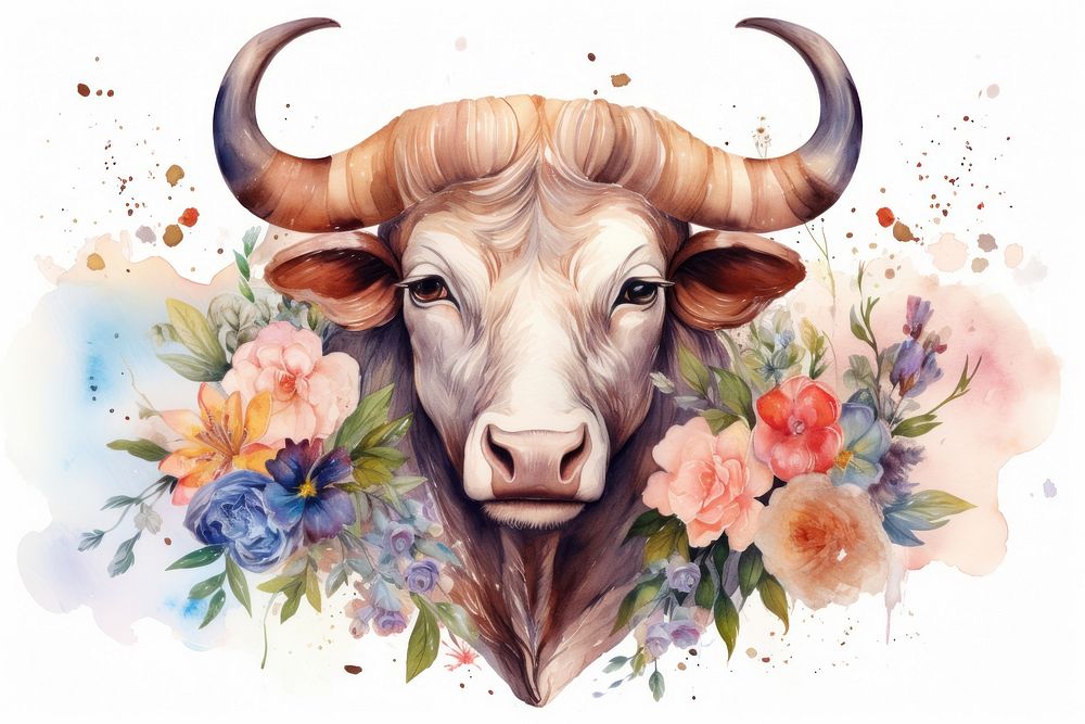 Taurus zodiac sign livestock wildlife buffalo.