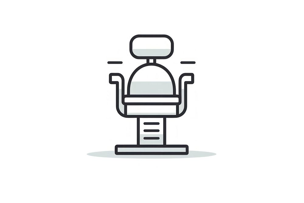 Dentist chair icon letterbox mailbox robot.