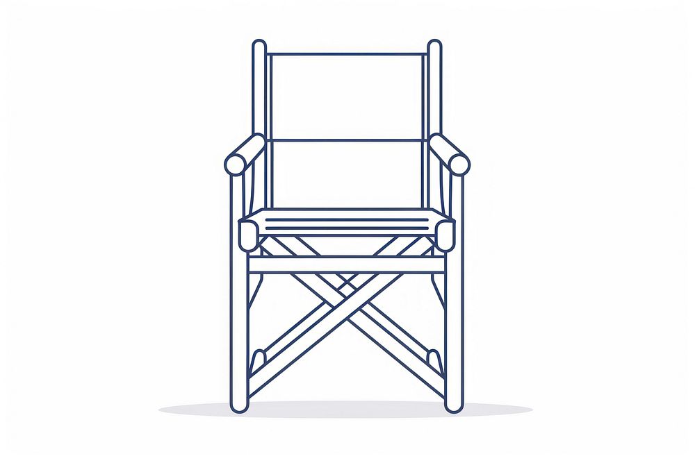 Vector illustration of cantilever Chair line icon chair furniture canvas.