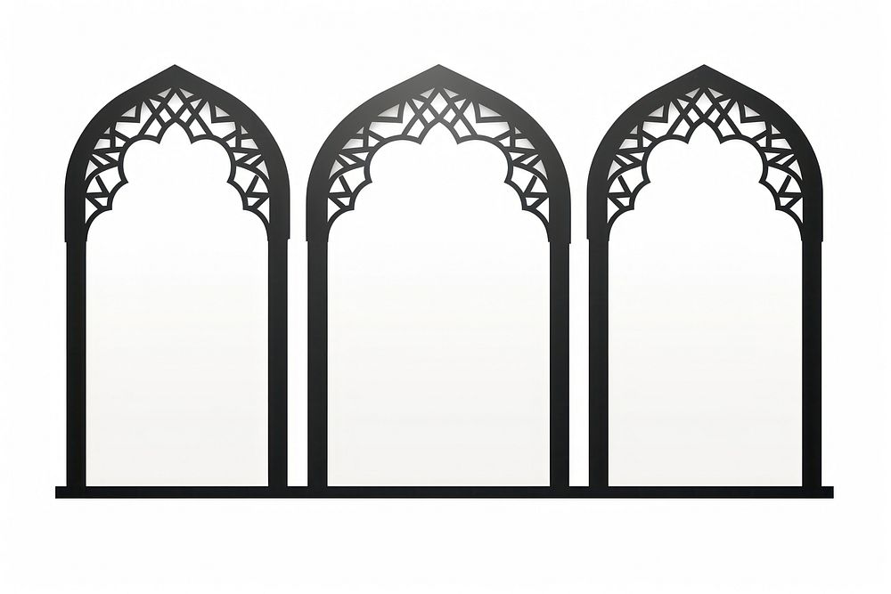 A Arch Islamic door and window shape arch architecture arched.