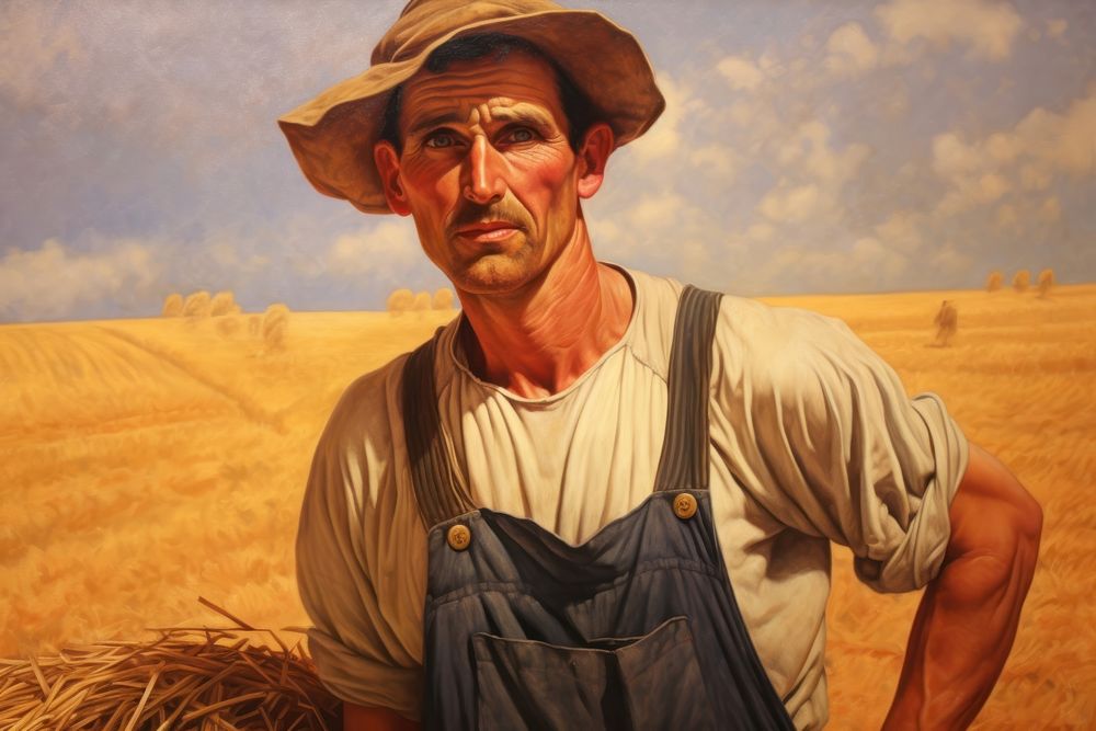 A farmer man photography countryside.