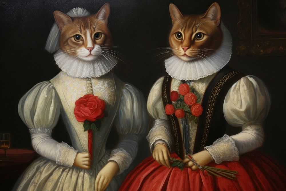 Cats painting art clothing.