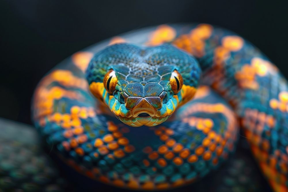 Snake reptile animal poisonous.