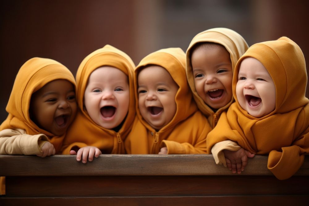 Babies laughing person people sweatshirt.