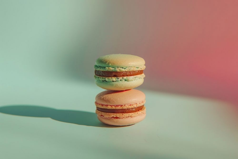 Macarons confectionery sweets burger.