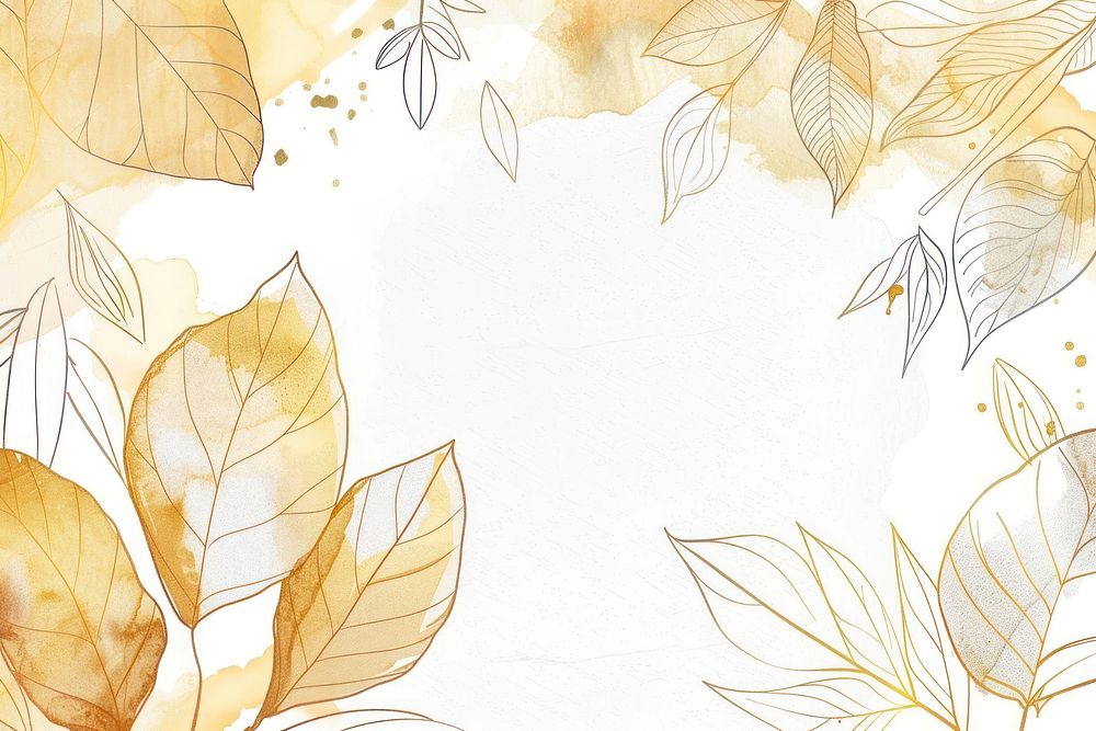 Autumn leaves border frame drawing sketch illustrated.