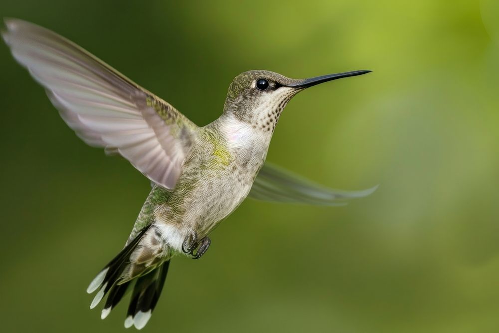 Flying hummingbird animal.