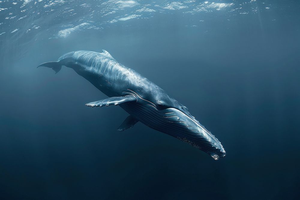 Blue whale animal mammal shark.