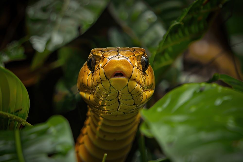 Cobra reptile animal snake.