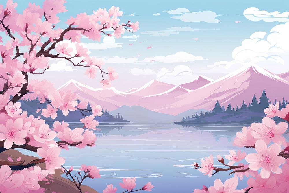 Cherry blossom outdoors scenery flower.
