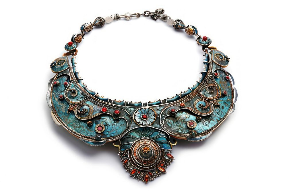 Ottoman painting of necklace bracelet jewelry pendant.