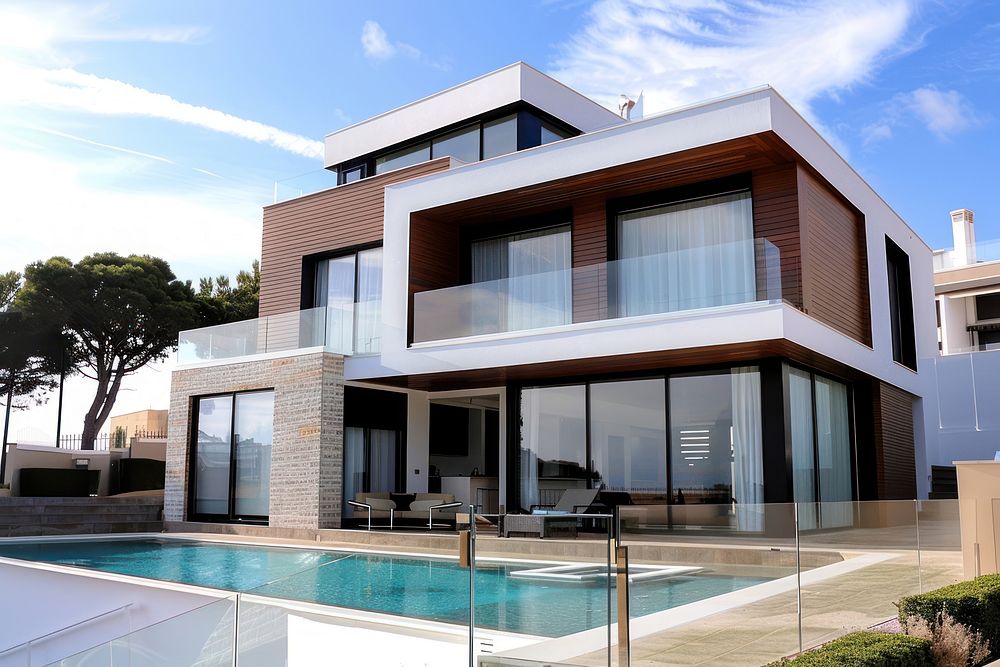 Modern house architecture building villa.