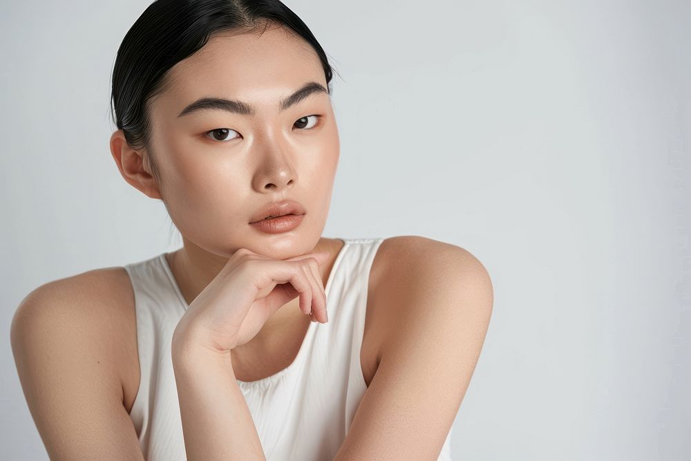 Skincare asian woman model photography portrait skin.