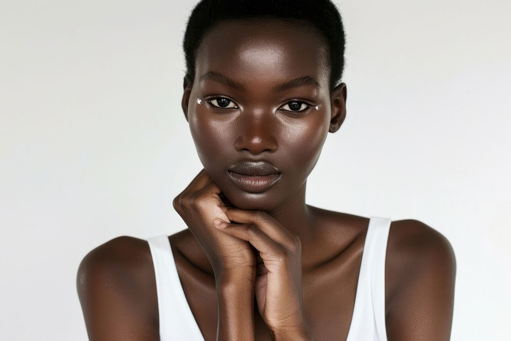 Skincare western woman model photography portrait skin.