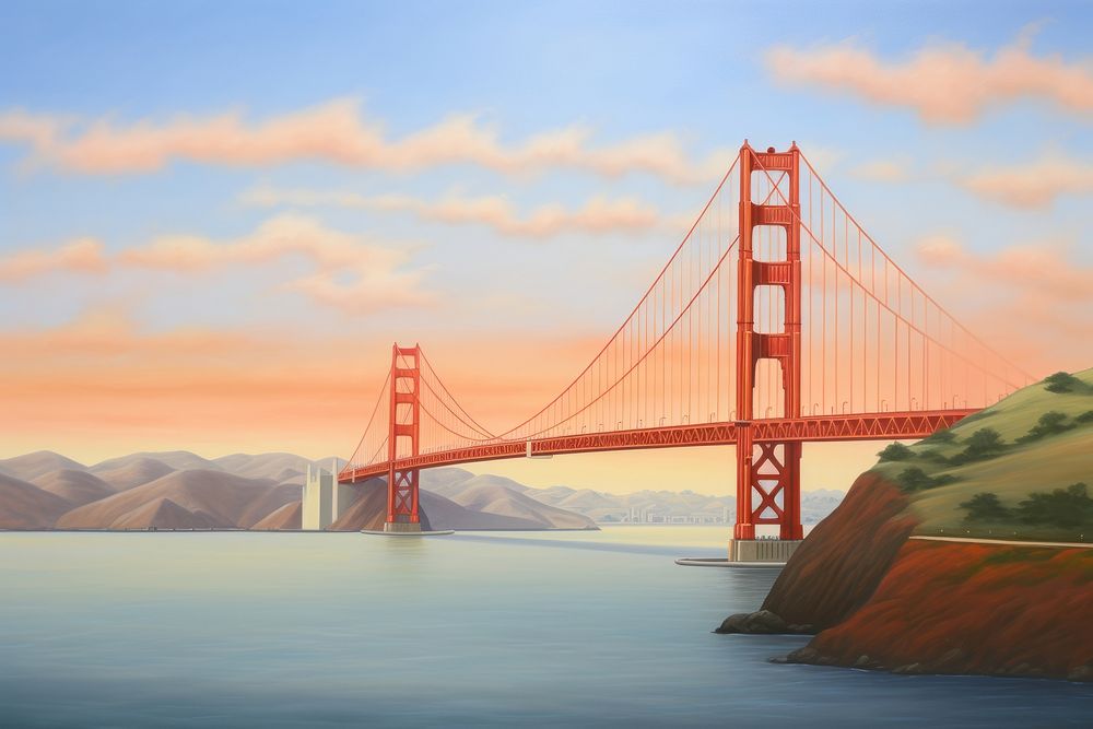 Golden Gate Bridge bridge golden gate bridge landmark.