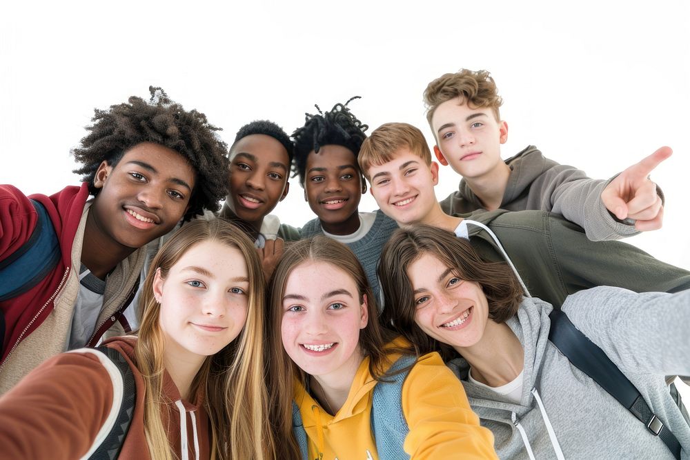Selfie teen accessories groupshot.