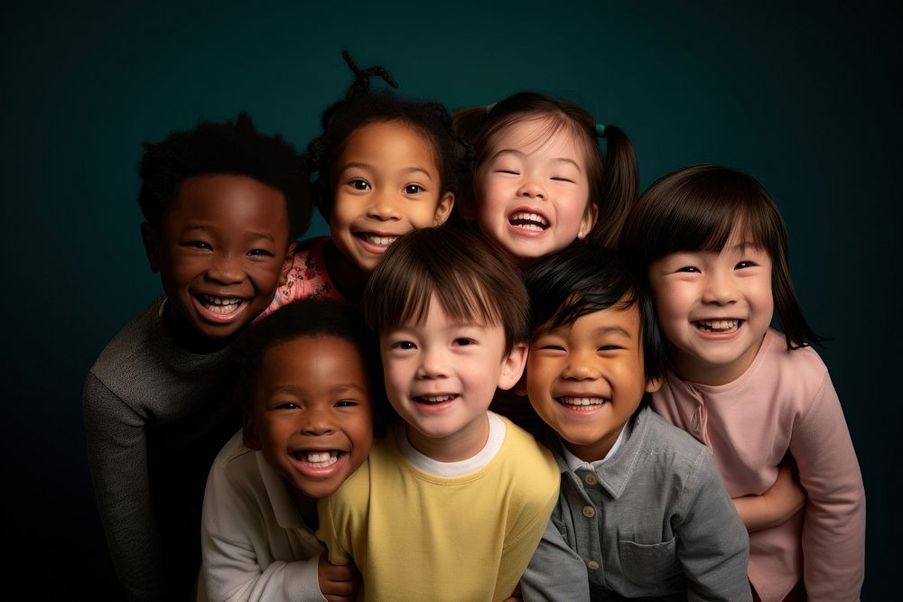 Kids laughing happy photo photography.