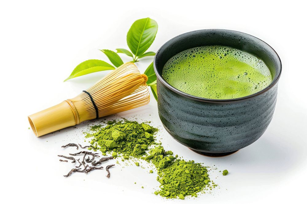 Japanese matcha green tea cosmetics beverage perfume.