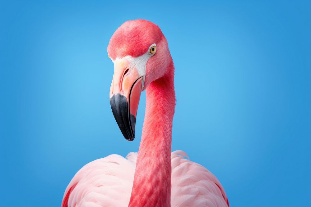 Flamingo portrait animal bird.