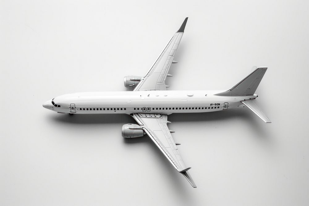 White airplane transportation aircraft airliner.