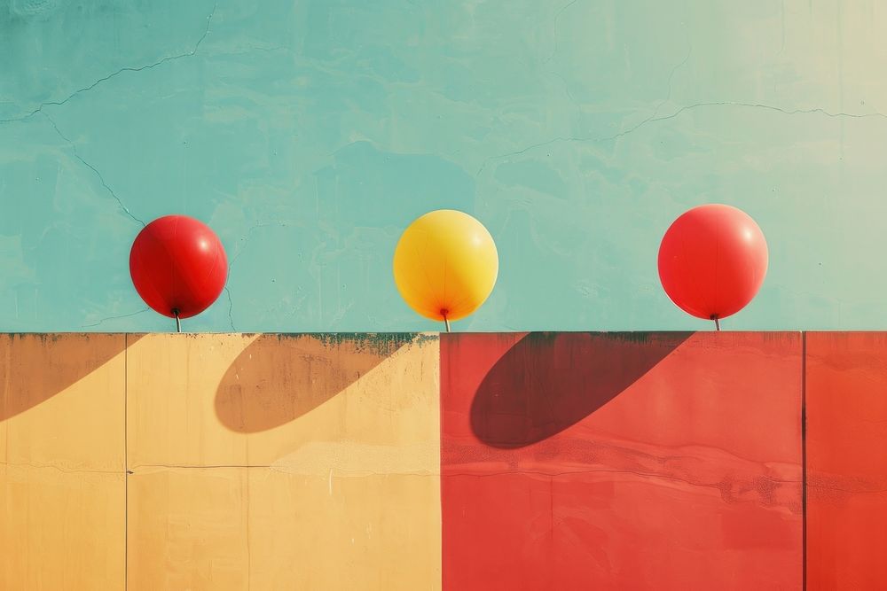Balloons architecture wall backgrounds.