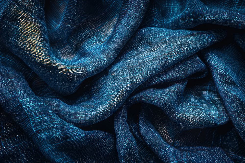 Fabrics texture person human blue.