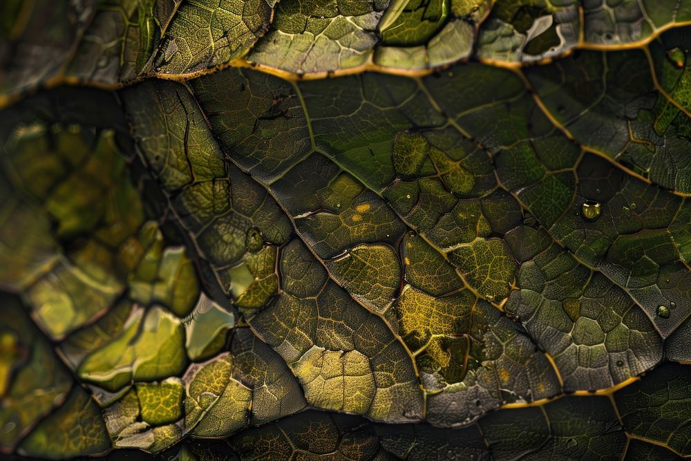 Leaf texture vegetation outdoors reptile.