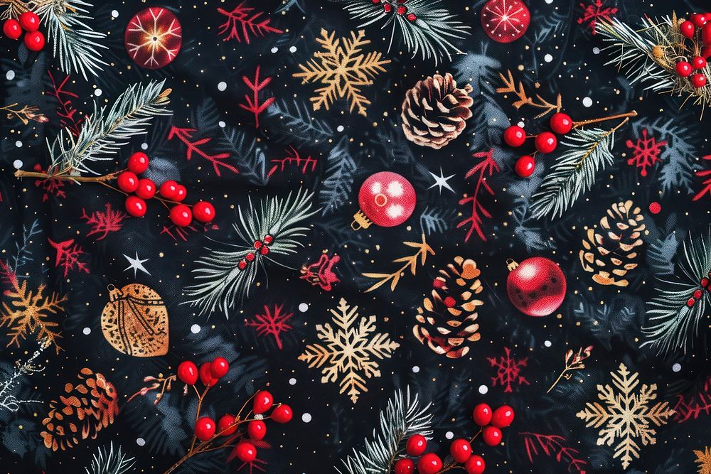 Christmas backgrounds pattern celebration.