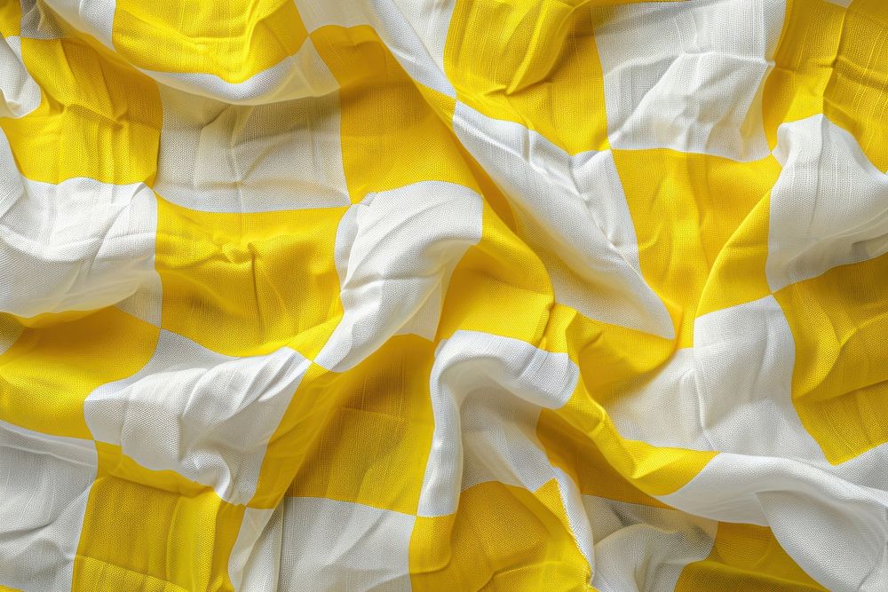 Yellow and white backgrounds silk crumpled.