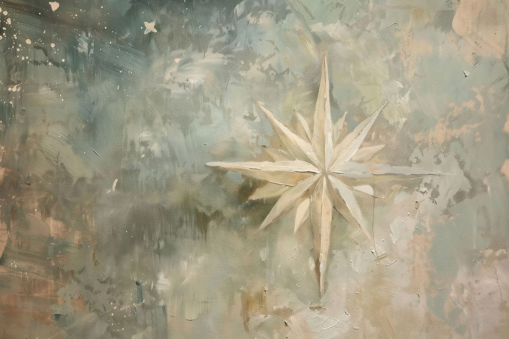 Oil painting of a close up on pale star backgrounds art creativity.
