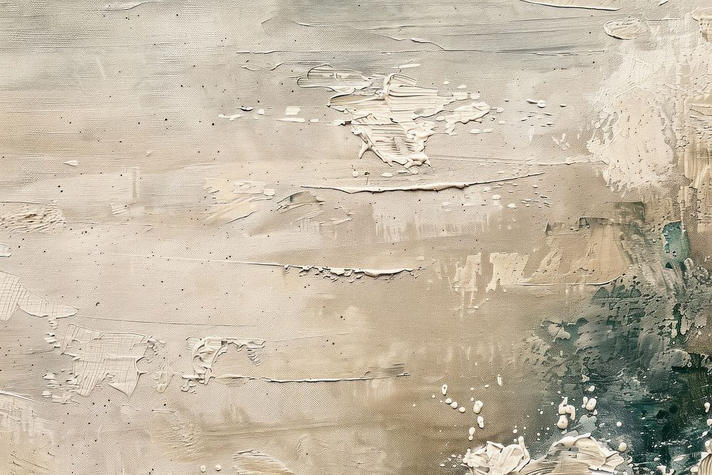Oil painting of a close up on pale beach backgrounds old weathered.